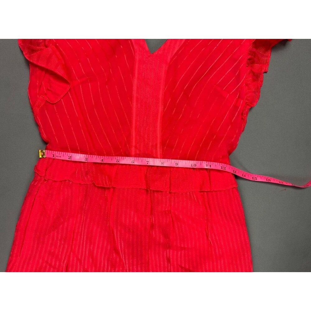 Ted Baker Tiliana – Ruffle Detail Tiered Midi Dress Coral Sz 1 -4US  $398 - Picture 10 of 11